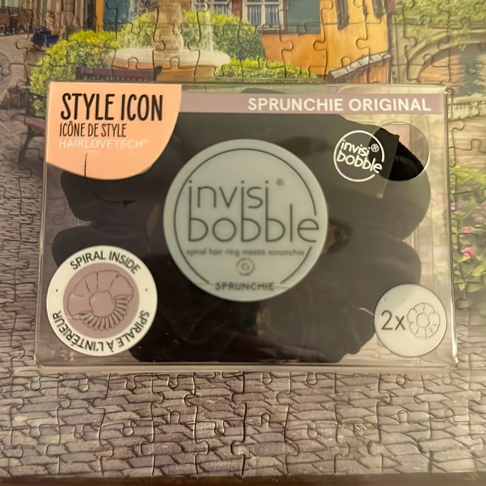 2pk Sprunchies Invisibobble Hair Tie Scrunchies With Spiral Coils